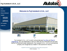 Tablet Screenshot of fujiautotec.com